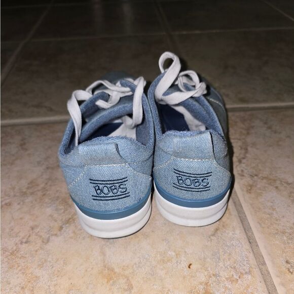Bobs By Skechers Denim Sneakers Womans Size 7 - Picture 4 of 7